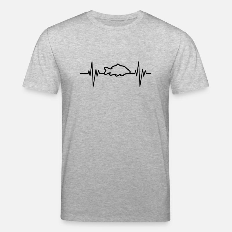 Carp Pulse - Stanley/Stella CREATOR Unisex Organic T-Shirt - heather grey