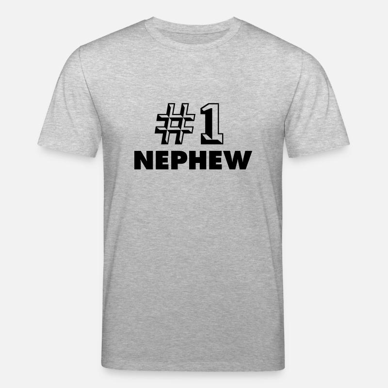 number one nephew - Stanley/Stella Unisex Bio-T-Shirt CREATOR  - Grau meliert