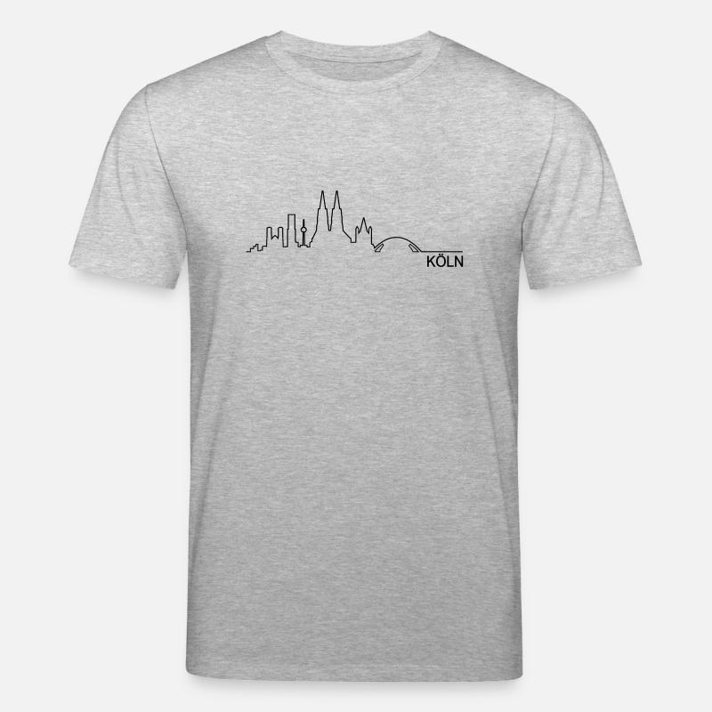 Skyline Köln Linie - Stanley/Stella Unisex Bio-T-Shirt CREATOR  - Grau meliert