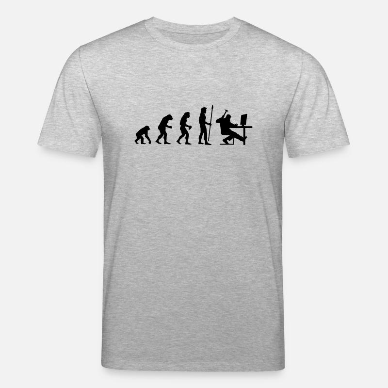 evolution_pc_1 - Stanley/Stella CREATOR Unisex Organic T-Shirt - heather grey
