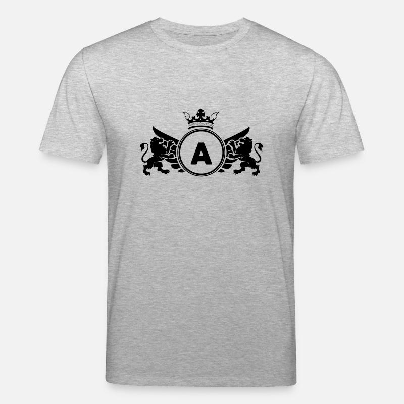 buchstabe A Wappen - Stanley/Stella Unisex Bio-T-Shirt CREATOR  - Grau meliert