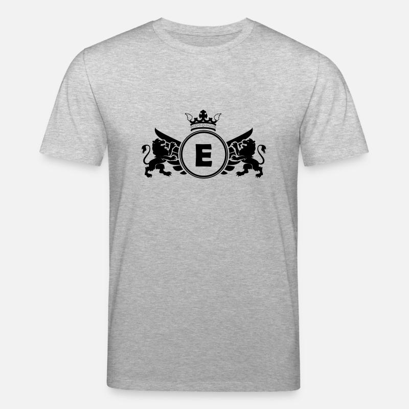 buchstabe E Wappen - Stanley/Stella Unisex Bio-T-Shirt CREATOR  - Grau meliert