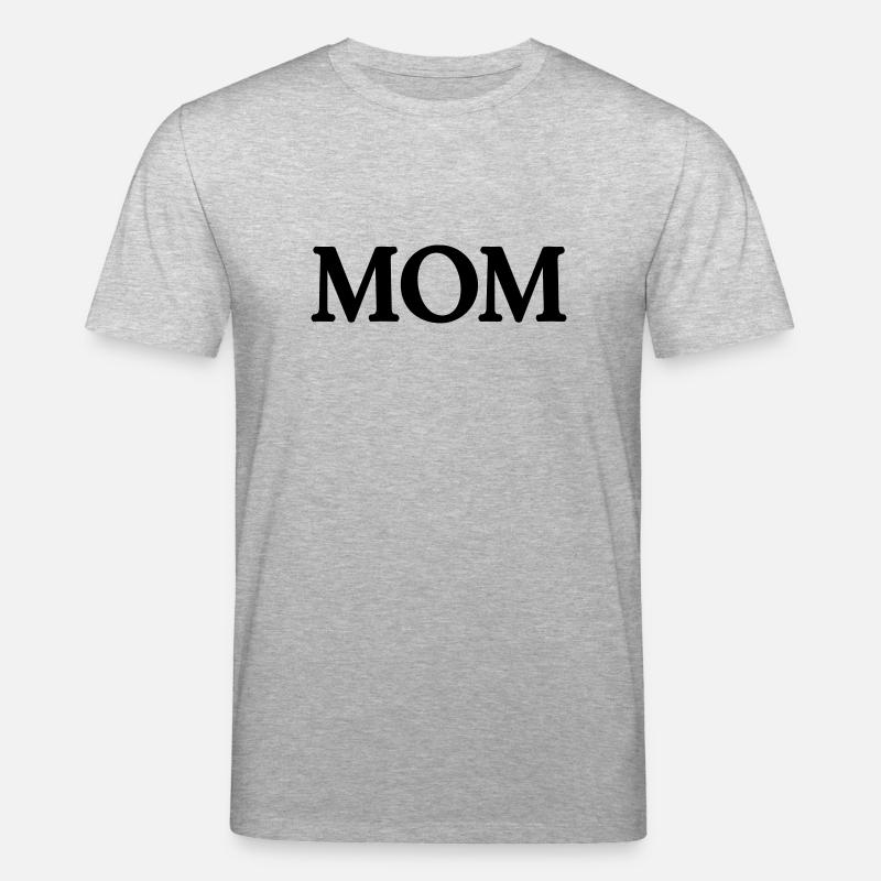 Mom (maman text, 1c) - T-shirt bio CREATOR Stanley/Stella Unisexe - gris chiné