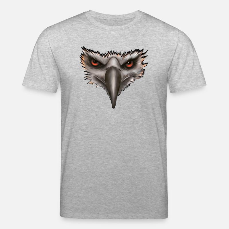 Cadeau Eagle Eagle Head - T-shirt bio CREATOR Stanley/Stella Unisexe - gris chiné