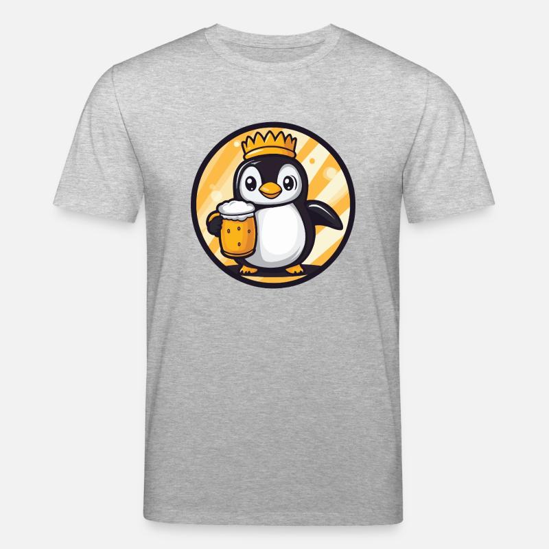 Pinguin Bier - Stanley/Stella Unisex Bio-T-Shirt CREATOR  - Grau meliert