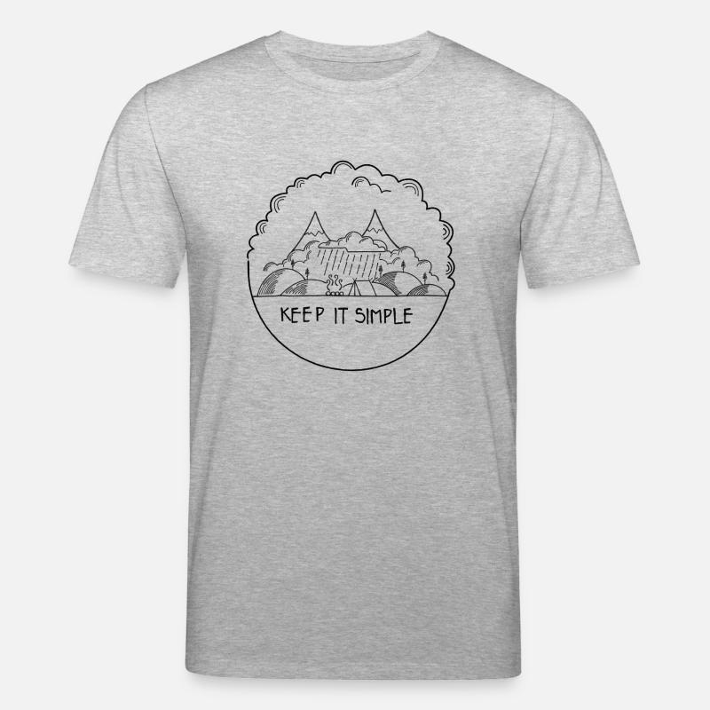 Keep it Simple Cloudy - Stanley/Stella Unisex Bio-T-Shirt CREATOR  - Grau meliert