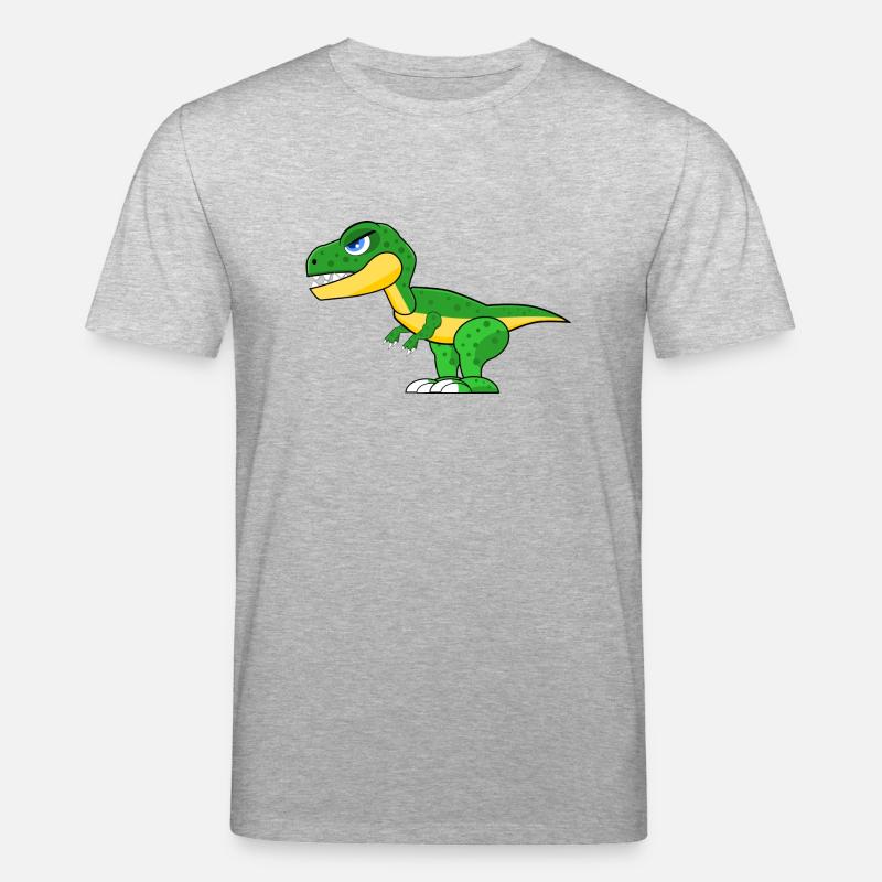 dinosaur - Stanley/Stella CREATOR Unisex Organic T-Shirt - heather grey