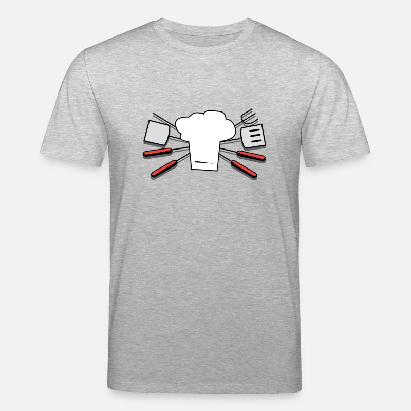 besteck geschirr flatware silverware cutlery84 - Stanley/Stella Unisex Bio-T-Shirt CREATOR  - Grau meliert