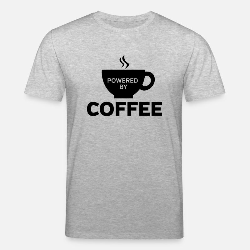 Powered By Coffee - Stanley/Stella Unisex Bio-T-Shirt CREATOR  - Grau meliert