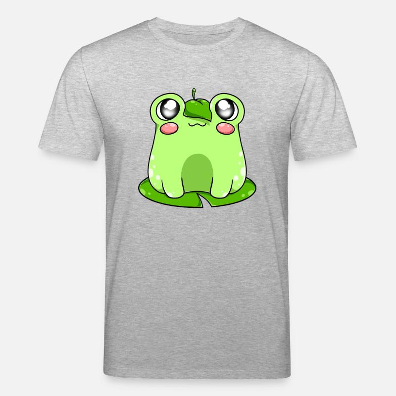 Froschmit Blatt - Stanley/Stella Unisex Bio-T-Shirt CREATOR  - Grau meliert