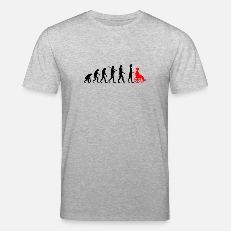 · Infirmière T-shirt Évolution · Soins infirmiers - T-shirt bio CREATOR Stanley/Stella Unisexe - gris chiné