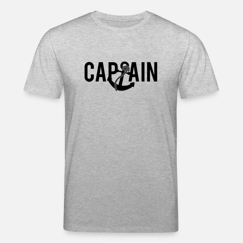 Capitaine ancre Logo - T-shirt bio CREATOR Stanley/Stella Unisexe - gris chiné