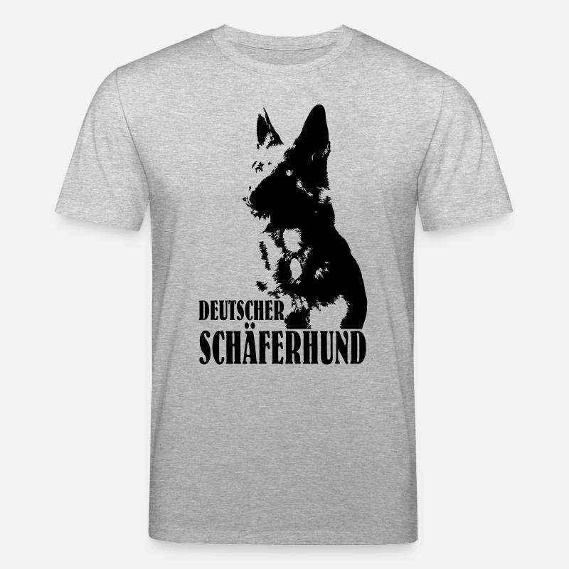 Deutscher Schäferhund - Stanley/Stella Unisex Bio-T-Shirt CREATOR  - Grau meliert