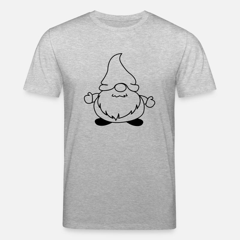 weihnachtsmann_comic_01 - Stanley/Stella Unisex Bio-T-Shirt CREATOR  - Grau meliert