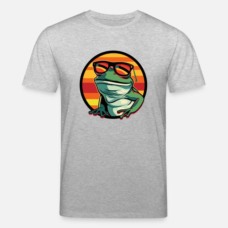 Frosch Cool Comic - Stanley/Stella Unisex Bio-T-Shirt CREATOR  - Grau meliert