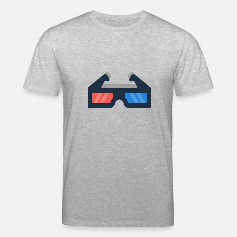 Kino 3-D Brille! Geschenk Idee - Stanley/Stella Unisex Bio-T-Shirt CREATOR  - Grau meliert