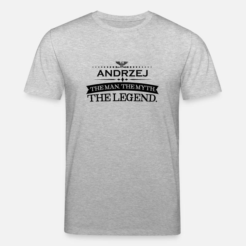Mann mythos legende geschenk Andrzej - Stanley/Stella Unisex Bio-T-Shirt CREATOR  - Grau meliert