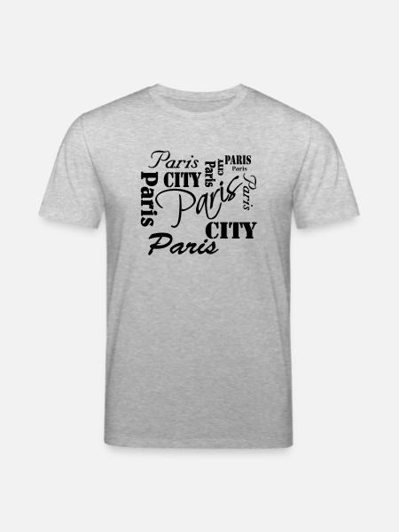 Paris - T-shirt bio CREATOR Stanley/Stella Unisexe - gris chiné