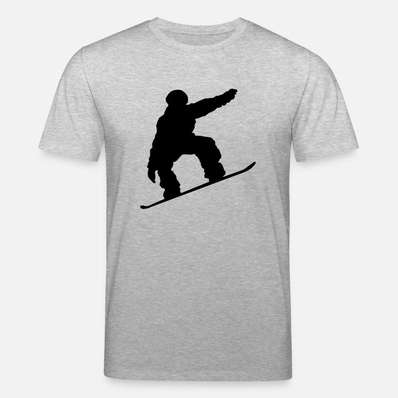 Snowboarder, Snowboarding - Stanley/Stella Unisex Bio-T-Shirt CREATOR  - Grau meliert