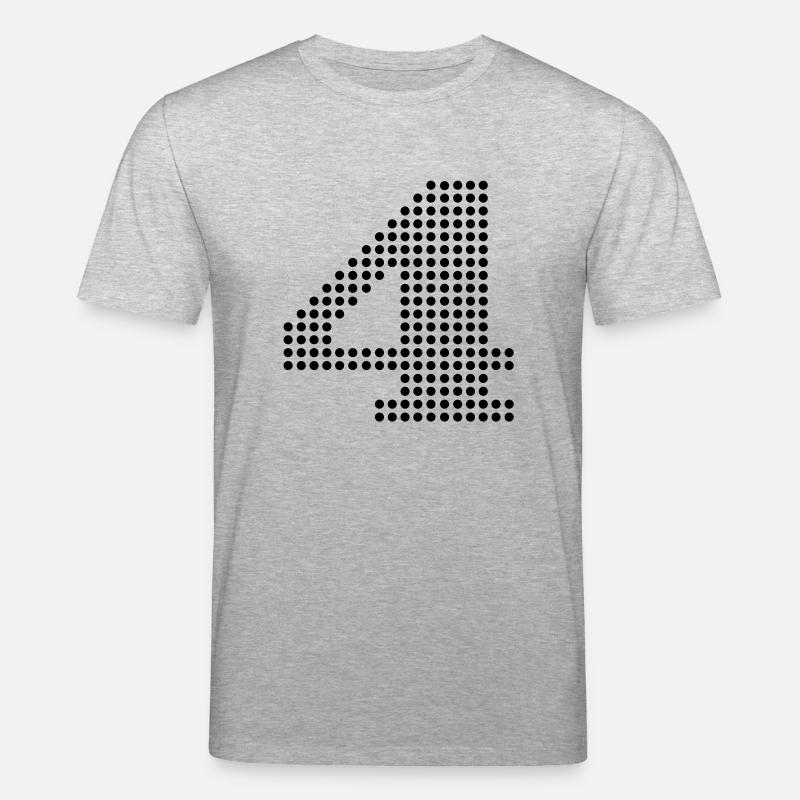 4 nummer - Stanley/Stella Unisex Bio-T-Shirt CREATOR  - Grau meliert