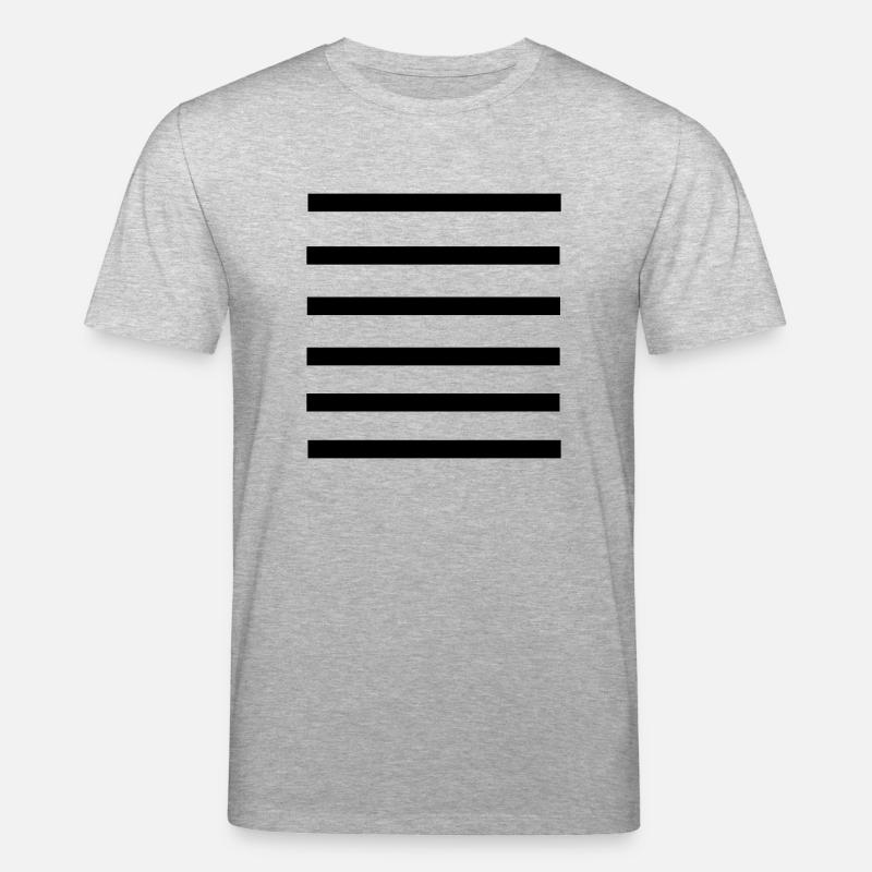 stripes_pattern_line - Stanley/Stella Unisex Bio-T-Shirt CREATOR  - Grau meliert