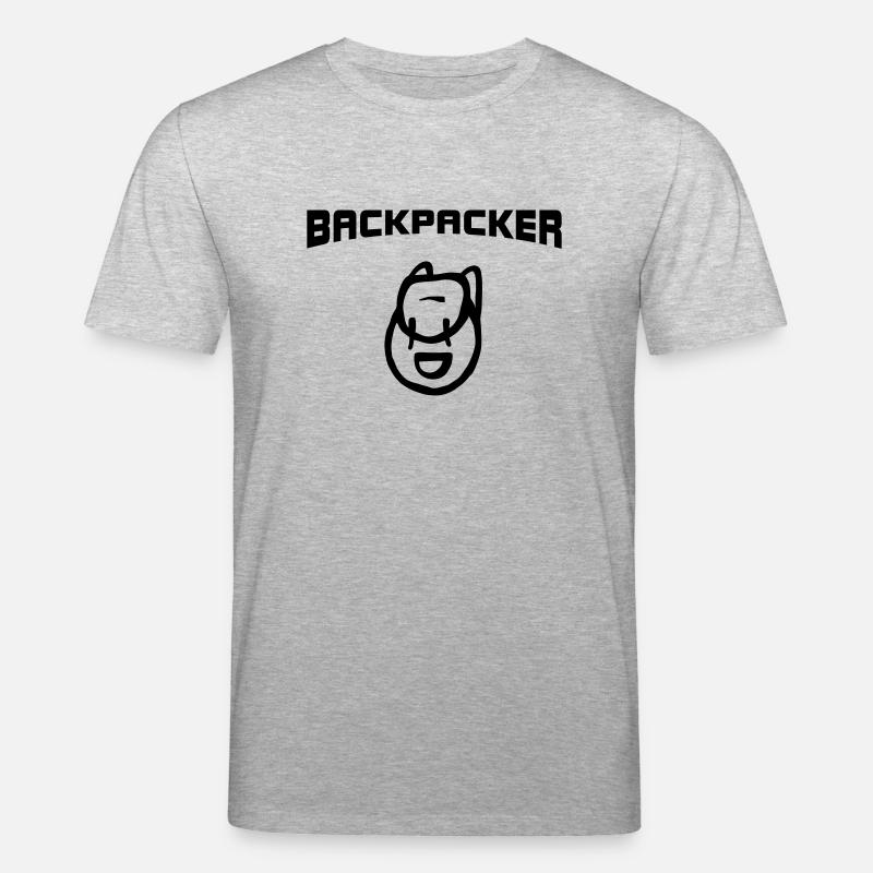 Backpacker Backpack - Stanley/Stella CREATOR Unisex Organic T-Shirt - heather grey