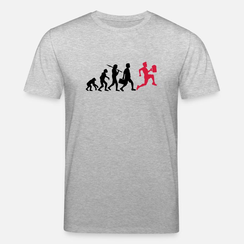 Course boire de bière Evolution - T-shirt bio CREATOR Stanley/Stella Unisexe - gris chiné