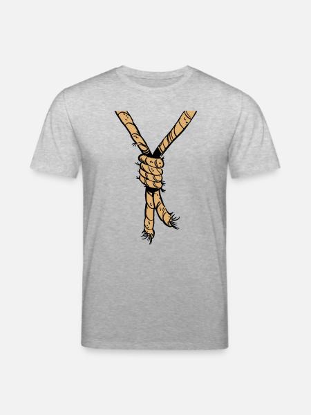 Strick um den Hals - Stanley/Stella Unisex Bio-T-Shirt CREATOR  - Grau meliert