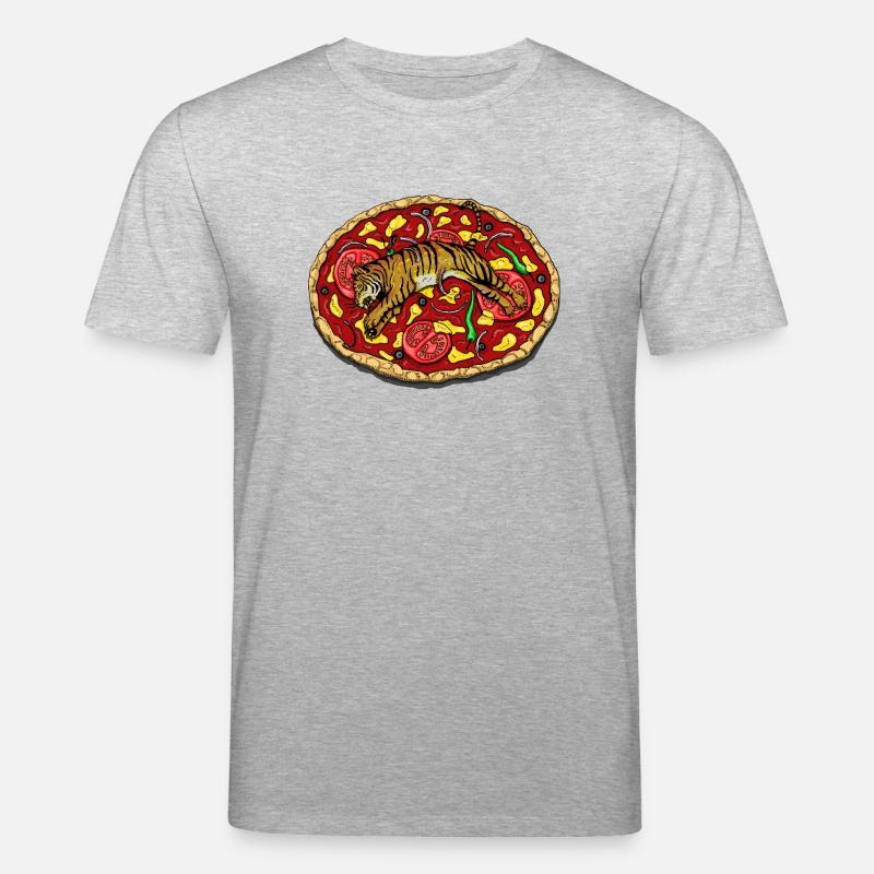 TIGER PIZZA - Stanley/Stella Unisex Bio-T-Shirt CREATOR  - Grau meliert