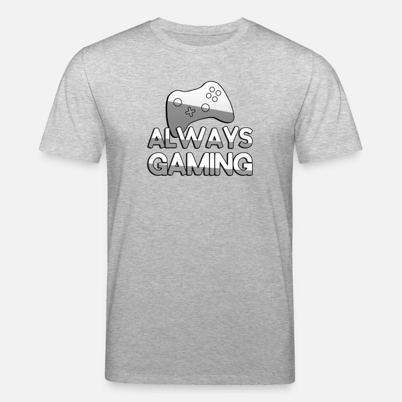 ALWAYS GAMING + Controller - Gaming - Stanley/Stella Unisex Bio-T-Shirt CREATOR - Grau meliert