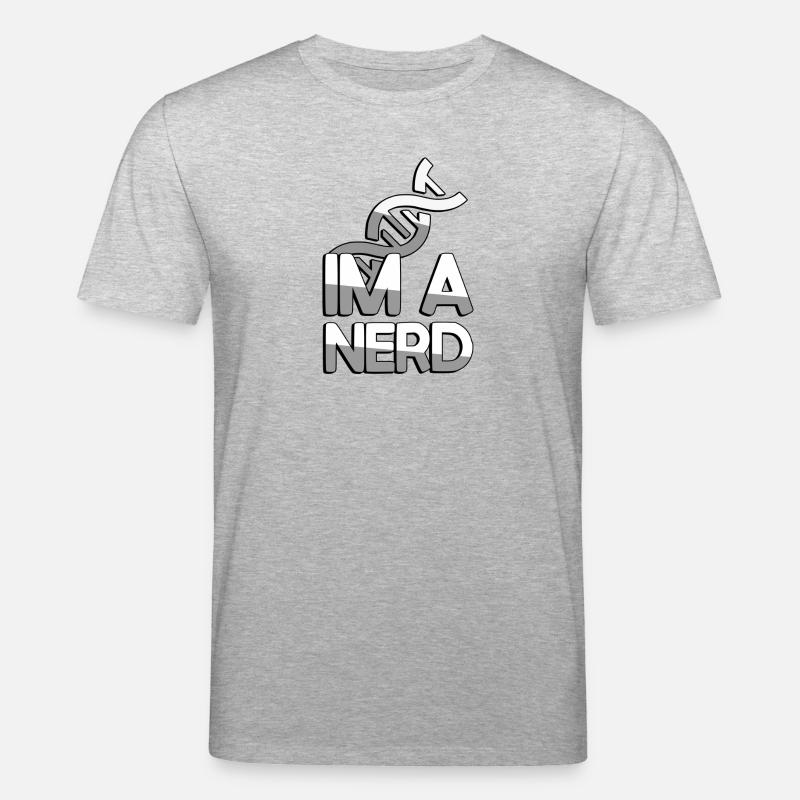 IM A NERD + ADN - Jeux - T-shirt bio CREATOR Stanley/Stella Unisexe - gris chiné