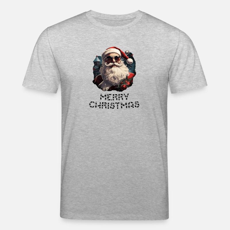 Weihnachtsmann - Marry Christmas - Stanley/Stella Unisex Bio-T-Shirt CREATOR  - Grau meliert