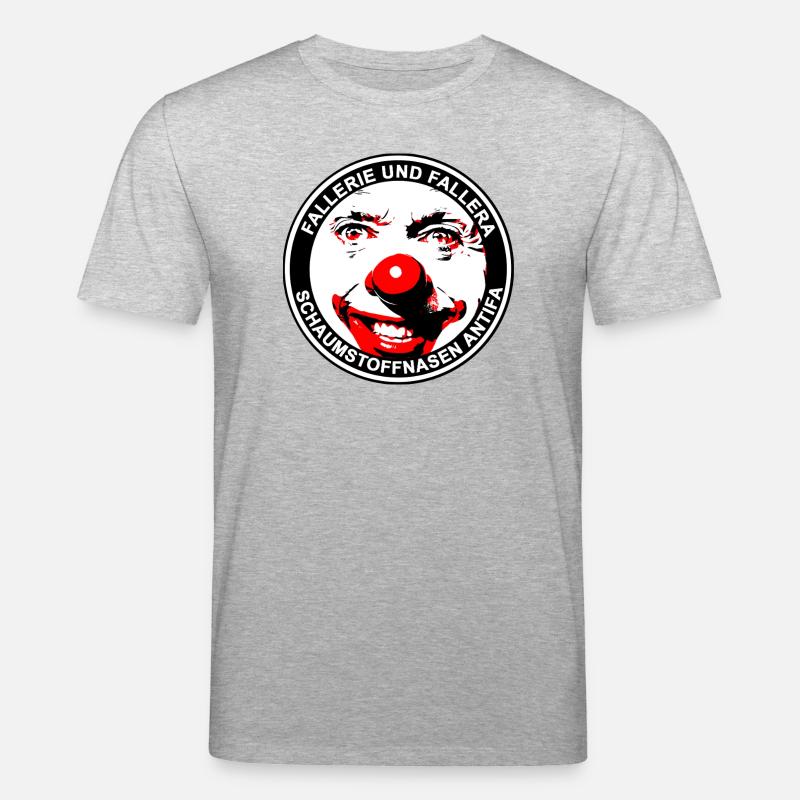 Fun Clown Varaiation Falleri Fallera - Stanley/Stella Unisex Bio-T-Shirt CREATOR  - Grau meliert