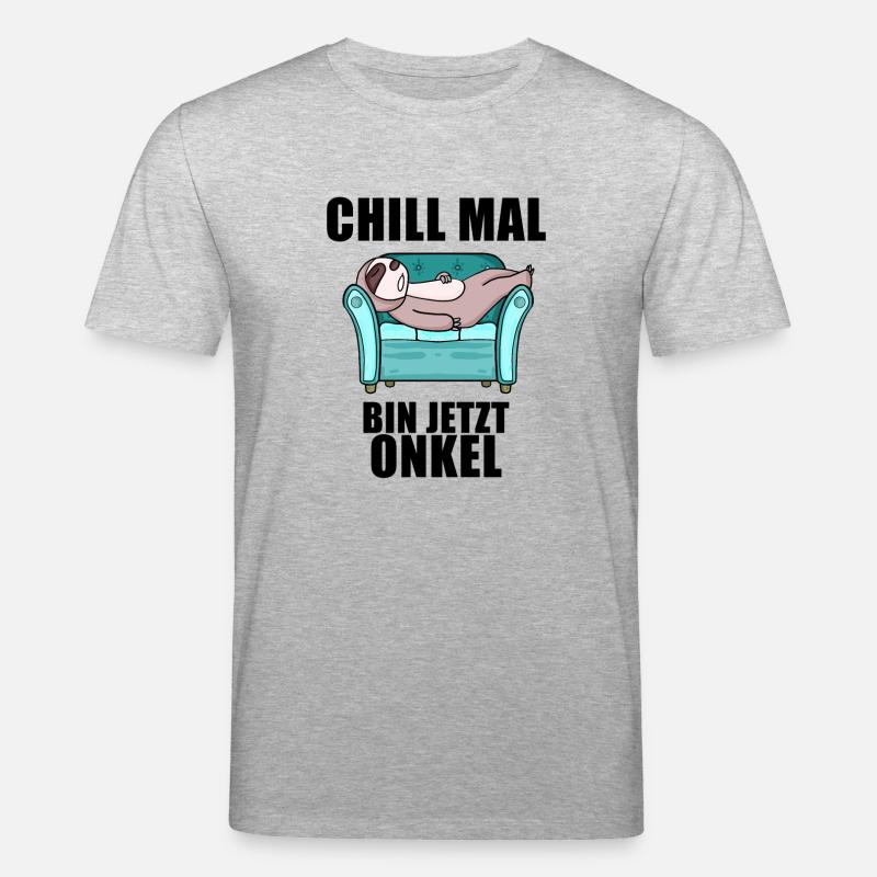 Onkel - Onkel werden - Stanley/Stella Unisex Bio-T-Shirt CREATOR  - Grau meliert