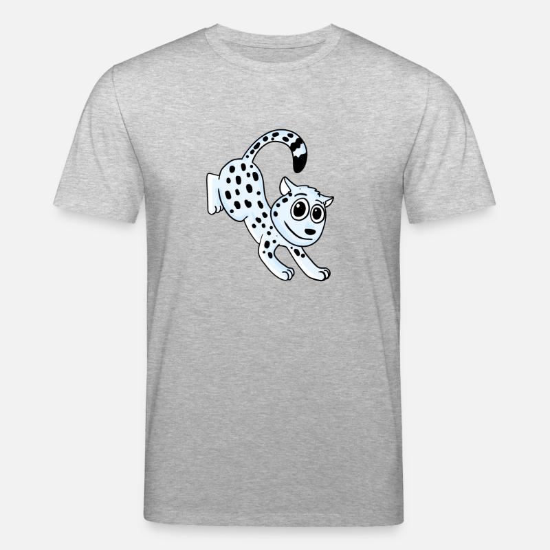 Léopard des neiges Léopard - T-shirt bio CREATOR Stanley/Stella Unisexe - gris chiné