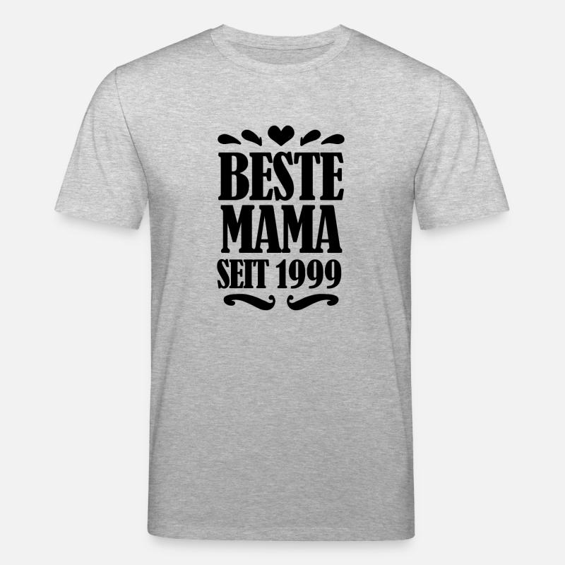 Beste Mama seit 1999 - Stanley/Stella Unisex Bio-T-Shirt CREATOR  - Grau meliert