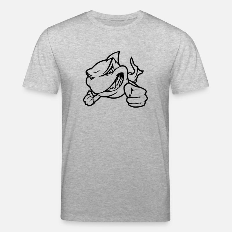 requin - T-shirt bio CREATOR Stanley/Stella Unisexe - gris chiné