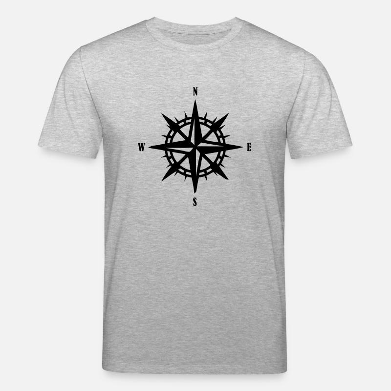 kompass - Stanley/Stella Unisex Bio-T-Shirt CREATOR  - Grau meliert