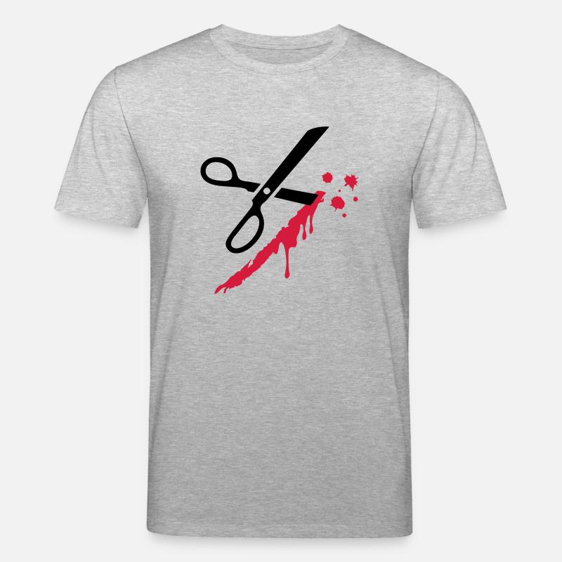 ciseaux - T-shirt bio CREATOR Stanley/Stella Unisexe - gris chiné
