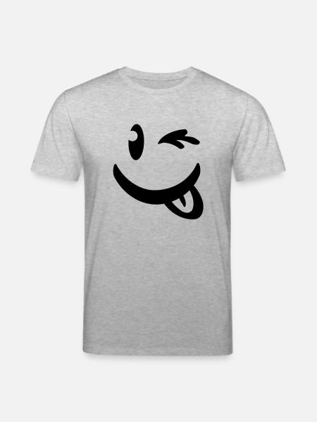 smiley_illu_c1 - Stanley/Stella Unisex Bio-T-Shirt CREATOR - Grau meliert