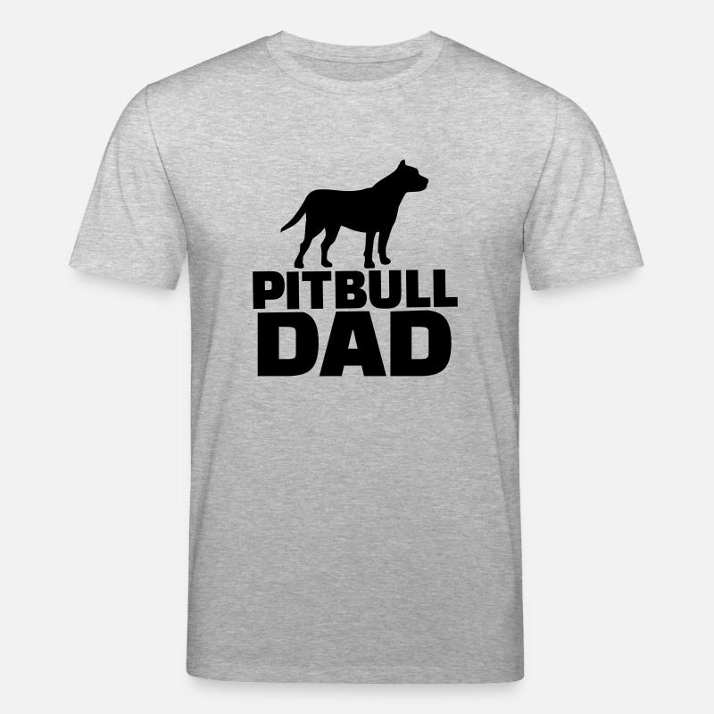 Pitbull Dad - T-shirt bio CREATOR Stanley/Stella Unisexe - gris chiné