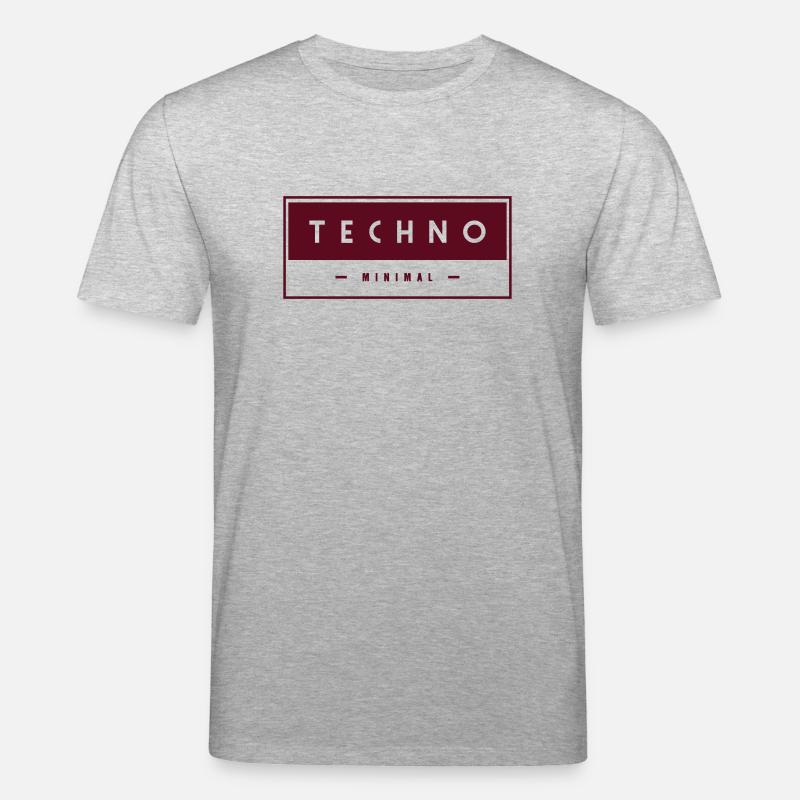 TECHNO Minimal - Stanley/Stella Unisex Bio-T-Shirt CREATOR  - Grau meliert