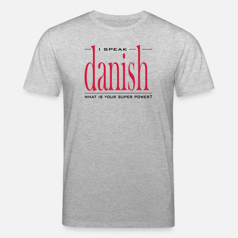 Super Power Danish - Stanley/Stella Unisex Bio-T-Shirt CREATOR  - Grau meliert