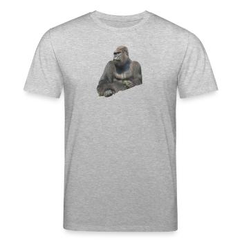 gorilla - T-shirt bio CREATOR Stanley/Stella Unisexe - gris chiné - Devant - Alina (178cm) & Michal (187cm)