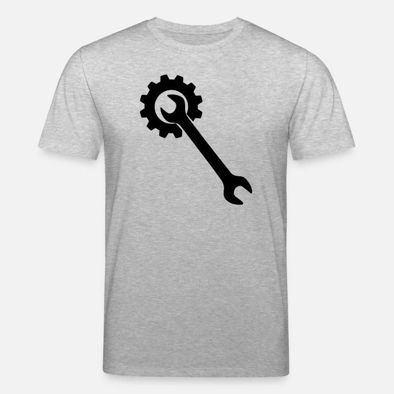 Schraubenschlüssel-Werkzeug - Stanley/Stella Unisex Bio-T-Shirt CREATOR - Grau meliert