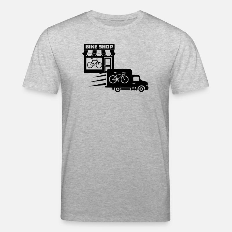 Fahrradgeschäft mit Lieferservice - Stanley/Stella Unisex Bio-T-Shirt CREATOR  - Grau meliert