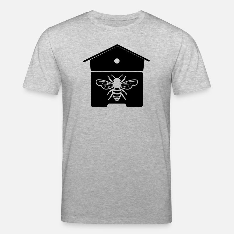 Bienenhaus oder Bienennest - Stanley/Stella Unisex Bio-T-Shirt CREATOR  - Grau meliert