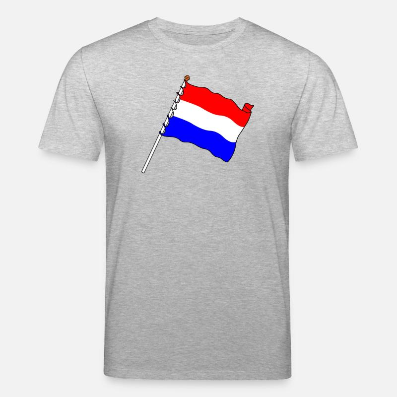 Drapeau Pays-Bas - T-shirt bio CREATOR Stanley/Stella Unisexe - gris chiné
