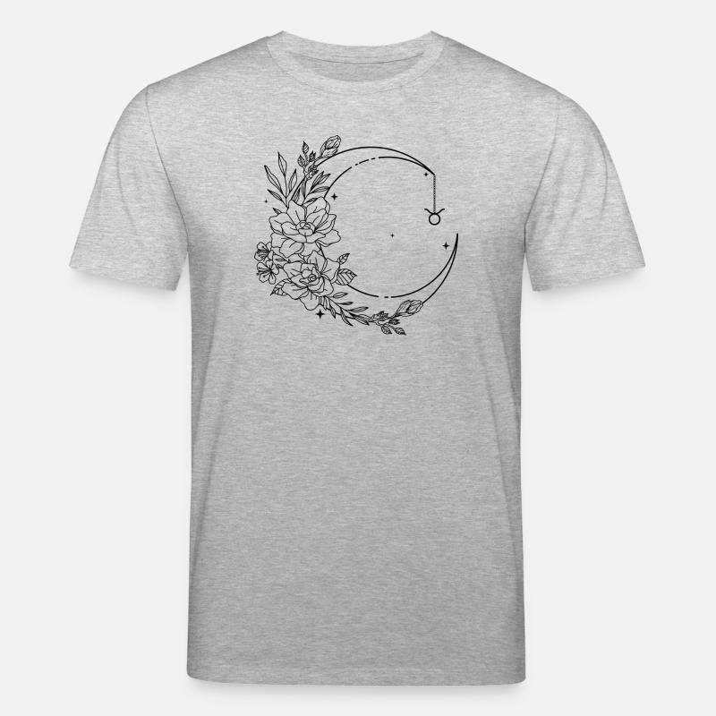 Mitternachts-Silhouetten-Glyphe - Stanley/Stella Unisex Bio-T-Shirt CREATOR  - Grau meliert