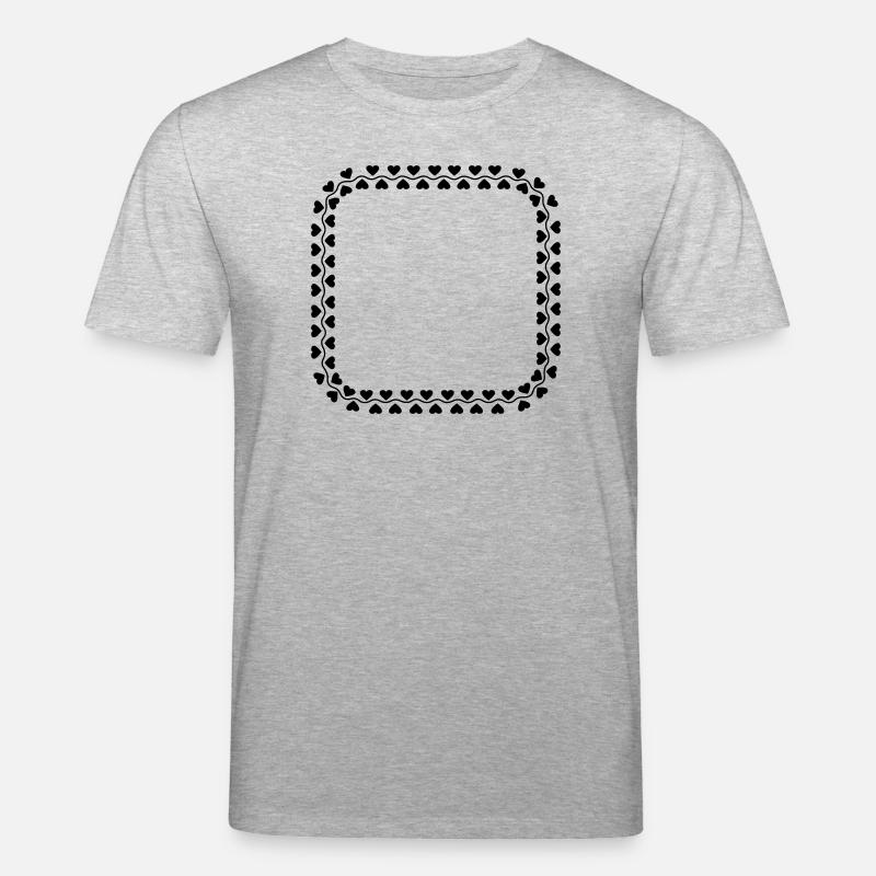 Rahmenherz-Logo - Stanley/Stella Unisex Bio-T-Shirt CREATOR  - Grau meliert